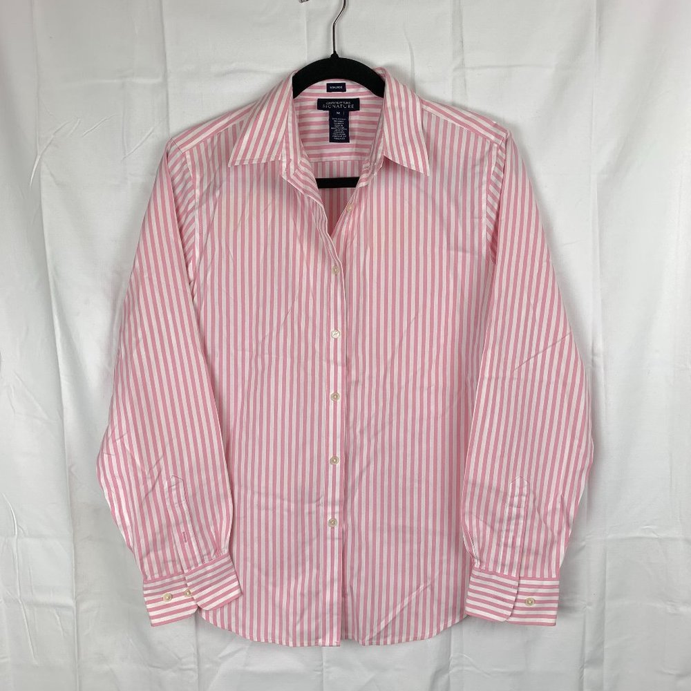 Jones New York Signature PINSTRIPE Top Size M